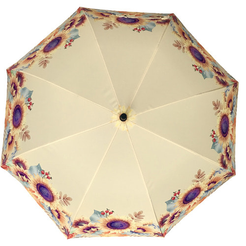 해바라기 수채화 자동장우산